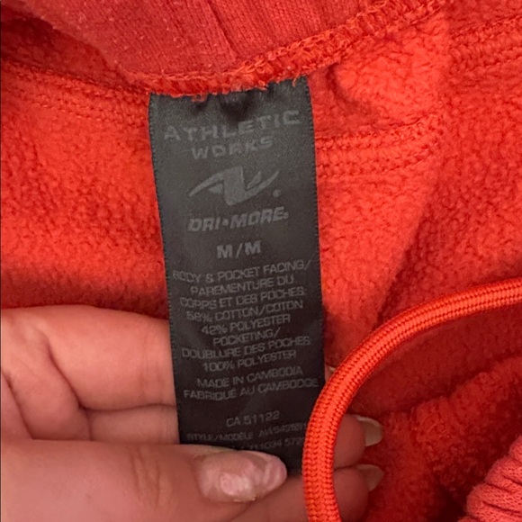 Athletic Works Red Drawstring Athletic Shorts - Picture 2 of 2